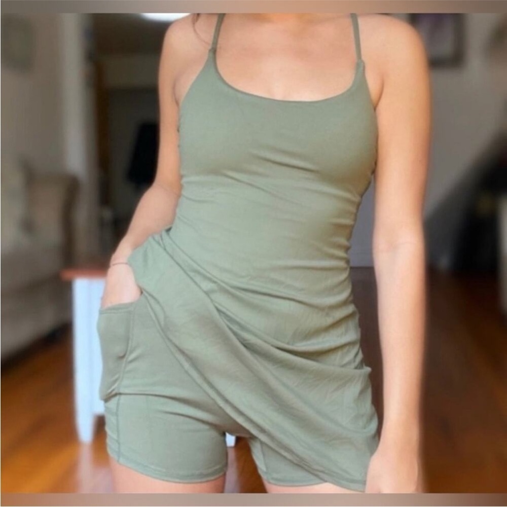 Abercrombie & Fitch Green Mini Dress - Picture 2 of 9